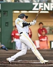 柳田が先制3ラン、北九州で10年ぶり一発　ソフトバンクホークス首位死守
