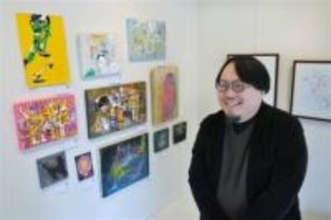 福岡市・工房まるの石井さんが2月21日まで個展　画材や作風、多様な30点