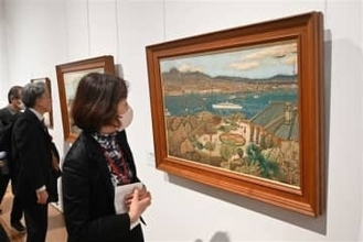 山下清の世界魅力知って　長崎県美術館で作品展　グラバー園や長崎港を描いた作品も