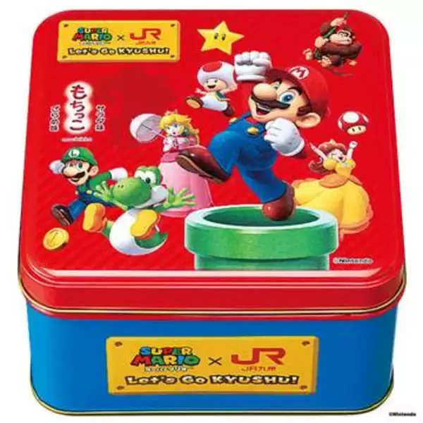 「もち吉」がスーパーマリオとコラボ缶　ネットで先行販売開始