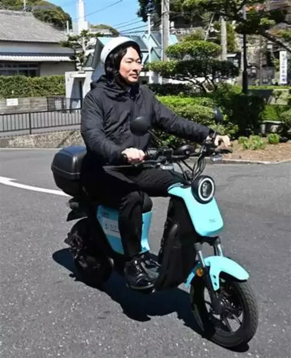 観光客や住民の足に電動二輪シェア開始　長崎・壱岐市で新出光が実証実験