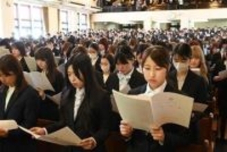 ［長崎県］「活水女子大」最後の入学式　来年度から「活水大」に名称変更　新入生「変化恐れず進歩」