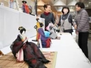 ［大分県］和紙人形　生き生きと　日田市の西邑さん作品展　3月末まで、ホテルソシア