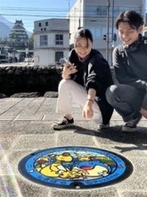 ［長崎県］島原で「ポケふた」ゲットだぜ！！　島鉄駅前　マンホールのふたが人気