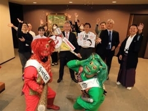福岡市・櫛田神社で2月3日に節分大祭、鬼がPR