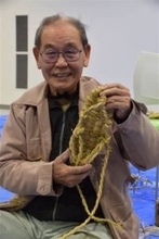 ［大分県］日田に残したい　伝統わらじ作り　祇園祭の曳山関係者ら学ぶ