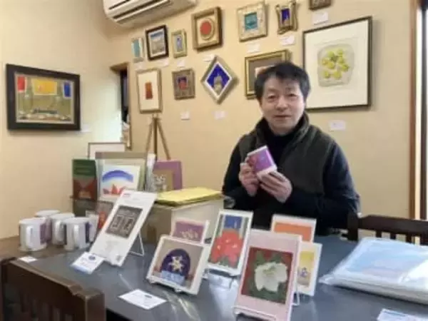 テンペラ画家福岡・飯塚市の日賀野兼一さん　自宅のアトリエで200回目の個展