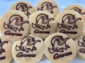 ギラヴァンツ北九州のマスコットが饅頭に　北九州市の小倉井筒屋で期間限定販売