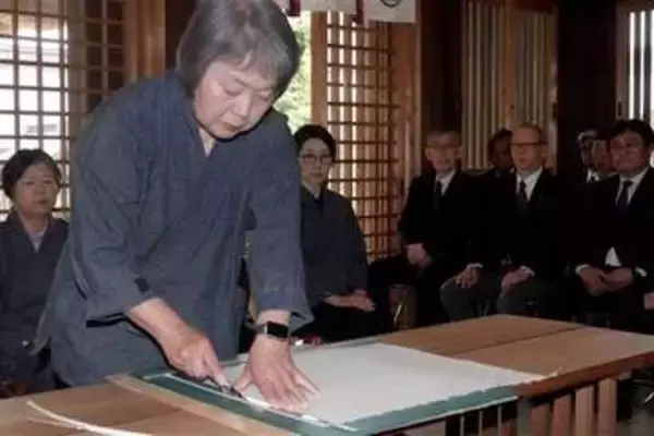 ［熊本県］山鹿灯籠作り本格化　大宮神社で安全祈願