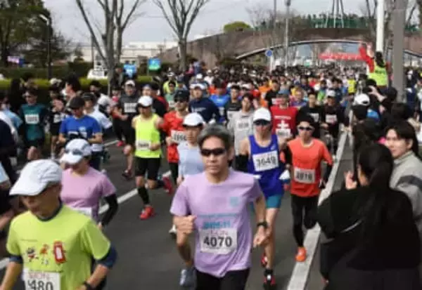 福岡・小郡市で4400人健脚競う　ハーフマラソンなど3コース