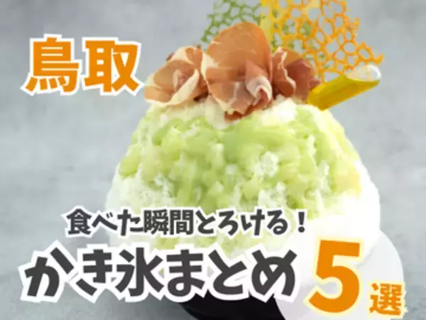 綿雪のようなふわふわかき氷やケーキ屋さんの本気の1杯も！鳥取かき氷まとめ5選｜