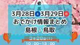 「桜のライトアップや大人気サウナが集まるイベントも！3月28日・29日週末おでかけ情報【島根・鳥取】」の画像1