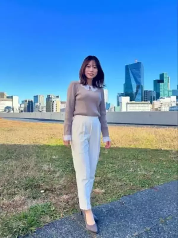 「釘づけです」迫力の〝どアップ〟ショット！テレ朝お天気お姉さん・舩橋沙貴が話題「ニットありがとうございます」「もっと見たいです」