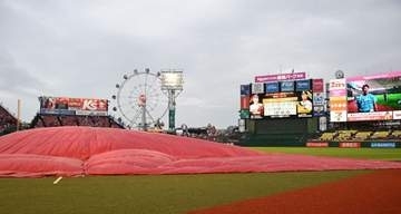 楽天―ソフトバンク戦の試合開始遅れる　強雨が予想されるため　プレーボールは午後6時半以降に