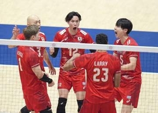 バレー男子日本、団体球技でロス五輪〝第1号〟切符！　イランにストレート勝ちで2大会連続V【アジア選手権】