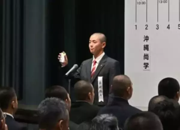 「デカすぎます」長崎日大・梶山主将、高校BIG3の相手主将にタジタジも「団結力は負けてない」選抜33年ぶりの勝利誓う【選抜高校野球大会組み合わせ抽選】