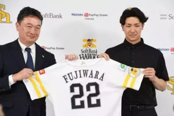 「いずれはホークスのエースに」支配下契約のソフトバンク藤原大翔が意気込み　背番号は22