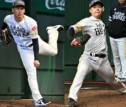 ソフトバンク、期待の若手左腕2人が初日から猛アピール　ともに小久保監督が評価「180イニングをどう埋めるかを見極める」