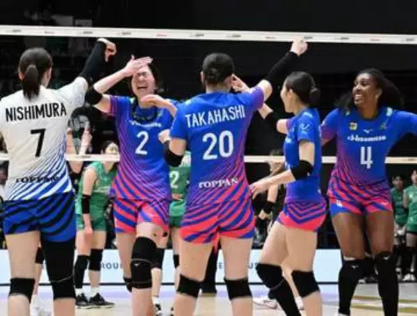 フルセットなら14勝2敗　勝負強いSAGA久光が4季ぶりV王手　荒木彩花5ブロックで流れ【大同生命SVリーグ女子PO決勝第1戦】