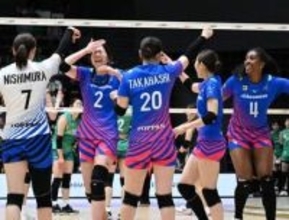 フルセットなら14勝2敗　勝負強いSAGA久光が4季ぶりV王手　荒木彩花5ブロックで流れ【大同生命SVリーグ女子PO決勝第1戦】