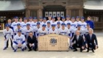 「パワーにやられた」昨年の反省からフィジカル強化で全国上位狙う　社会人野球の西部ガスが筥崎宮で必勝祈願