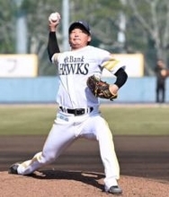 「しっかりとステップを踏めた」　ソフトバンク東浜巨、B組球場で貸し切りライブBP　最速143キロ、2奪三振