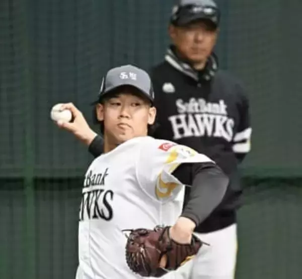 ソフトバンクのルーキー2投手が初ブルペン　小久保監督「結構真っすぐも出力が出ていましたね」　2位・稲川竜汰を評価