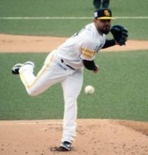 起用法協議中のソフトバンク・オスナが3軍戦登板　1回2失点も最速154キロ　笑顔でベンチに引き揚げる