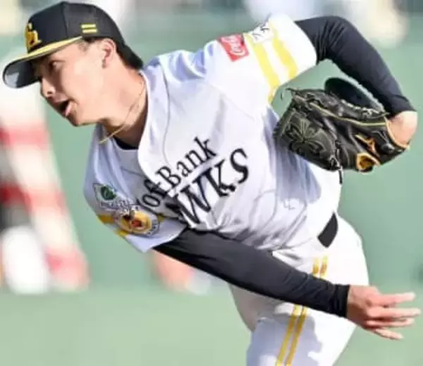 衝撃の全球直球勝負で侍ジャパン相手に1回無失点　ソフトバンク育成3年目の20歳右腕が155キロ連発【壮行試合】