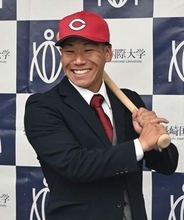 「大きな体じゃないけど、頑張ったらやれるんだと」長崎国際大の皆吉海翔　広島育成3位指名に涙【ドラフト】