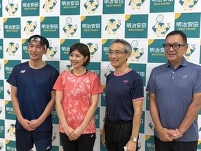 バドミントン桃田さん、潮田さんが世界最高峰の技を伝授「無限の可能性を秘めている」
