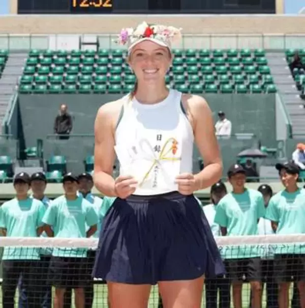 第1シードのケイティ・スワンがシングルスV　全試合ストレートの圧勝【福岡国際女子テニス】