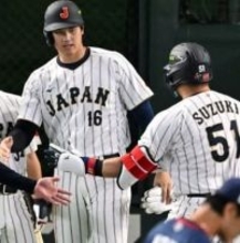 2試合連続アーチの後は技あり打　大谷翔平、3打席目は外角の直球に合わせて中前打　素早い「お茶ポーズ」も披露