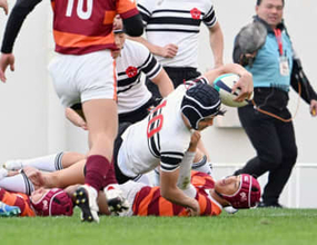 5大会ぶり出場の筑紫が初戦突破　高校日本代表候補の主将が先制トライ【全国高校ラグビー】