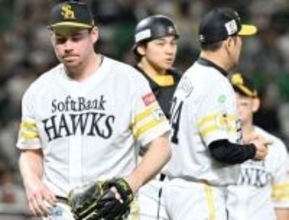 「チームに申し訳ないです」　ソフトバンク先発スチュワートは4回⅔を3失点　制球安定せず6四球＆けん制悪送球