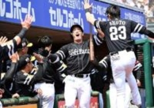 ソフトバンクの頼れる選手会長　両リーグトップ12号　栗原陵矢「チーム状態は全然大丈夫」近藤健介不在の一戦で連敗ストップ