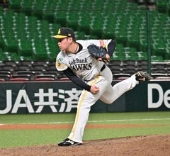「ゼロに抑えることしか考えない」侍ジャパン入りしたソフトバンクの新人右腕が初の短期決戦に気合満点　3軍戦調整登板で1回10球、完全救援