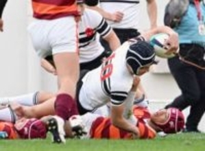 父も筑紫ラグビー部で主将　チーム唯一の高校日本代表候補・草場壮史が先制トライで流れつくり初戦突破【全国高校ラグビー】