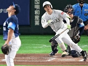 ソフトバンク海野隆司、難敵西武・平良海馬から先制2点二塁打　「打席での姿が全然違う」小久保監督の指摘受け課題のチャンスで値千金の一打