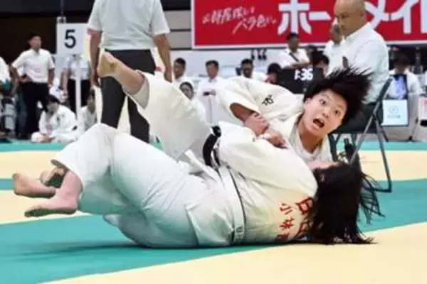 【金鷲旗高校柔道大会・女子】大牟田が小林西との激闘制し4回戦へ　大将の田中美宇　19キロ重い相手に一本勝ち