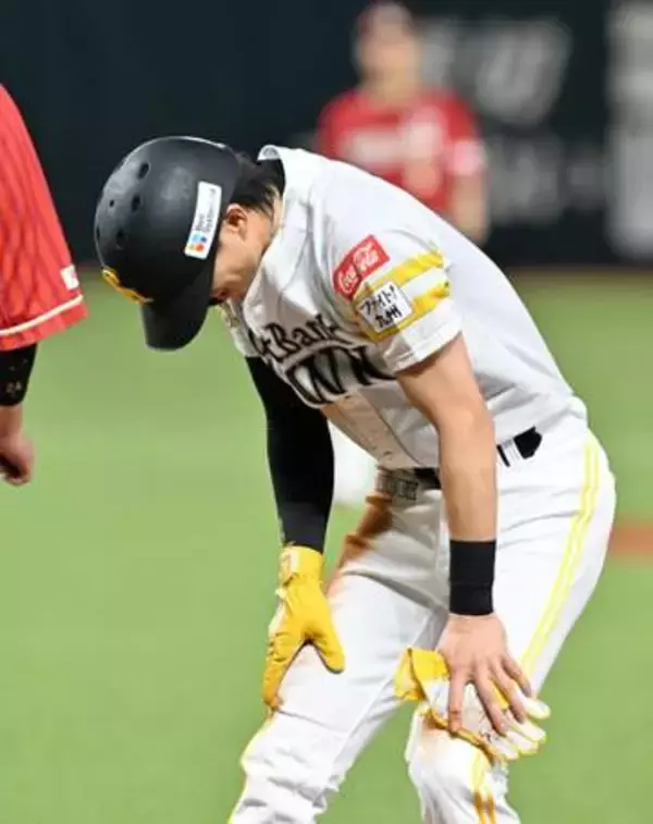 今季まだ2盗塁…ソフトバンク周東佑京が手痛いけん制死　楽天古謝樹に逆突かれる