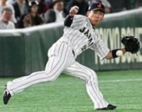 【侍ジャパン】ソフトバンク野村勇がまずは守備でアピール　三遊間への痛烈な当たりを軽やかにさばく