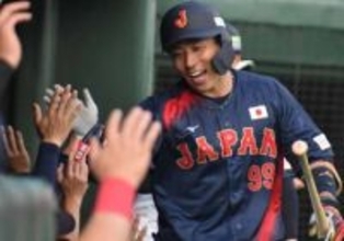 【侍ジャパン】初招集のソフトバンク野村勇が豪快2ラン　弾丸ライナーで左翼スタンドも突き刺す