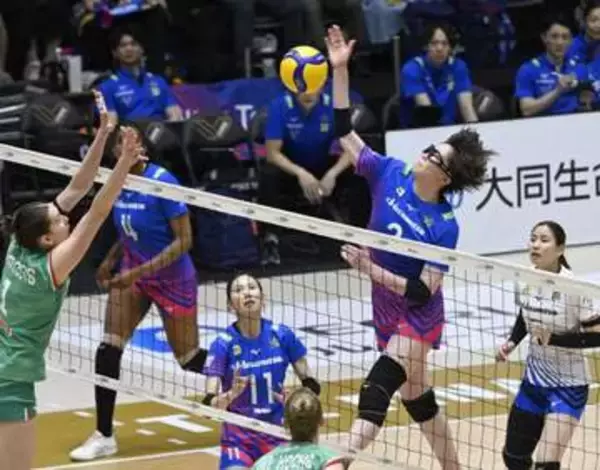 復帰1年目の中田久美監督率いるSAGA久光、前年女王の大阪Mに得意フルセットで撃破　4季ぶりVへ王手　PO決勝第1戦【大同生命SVリーグ女子】