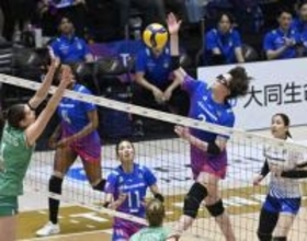 復帰1年目の中田久美監督率いるSAGA久光、前年女王の大阪Mに得意フルセットで撃破　4季ぶりVへ王手　PO決勝第1戦【大同生命SVリーグ女子】