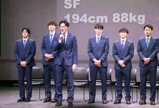 「多くのファンを笑顔に」ライジングゼファー福岡が新体制発表会　Bワン初代王者へ寒竹隼人主将ら意気込み