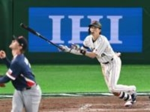 俊足だけじゃない！　侍ジャパンの周東佑京が代表初アーチ、8回に価値ある3ラン　向上した打力も大舞台で発揮【WBCチェコ戦】