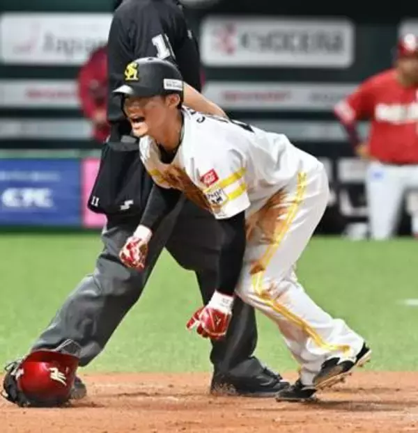 「評価が上がりますね」ソフトバンク小久保監督　決死の本塁生還果たした庄子雄大を高評価　間一髪のヘッスラで一時同点に