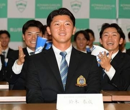 「幸せだなと思う」ソフトバンク1位指名の青学大・鈴木泰成が偉大なOB小久保裕紀監督の下でのプロキャリアに感慨【ドラフト会議】