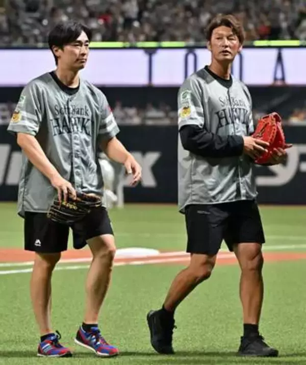 「スポーツを通して防災を」熊本地震被災のサッカー元代表・巻誠一郎さん　復興願いソフトバンク戦で和田毅氏とセレモニアルピッチ